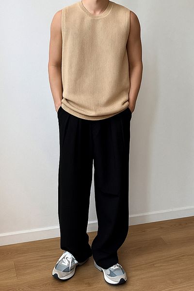 Tarz Cool Men's Crew Neck Oversize Sweater