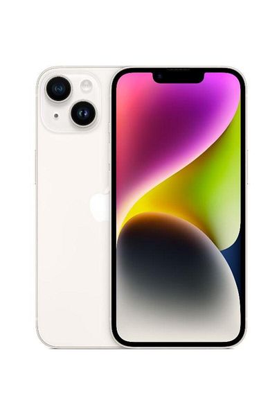 Apple iPhone 14, 128GB, 6.1" OLED, Dual 12MP Camera, 5G, White - Newest Model