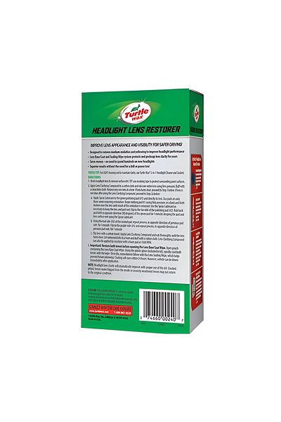 Turtle Wax T-240KT Unique Formula Headlight Lens Restorer Kit for Bright Illumination