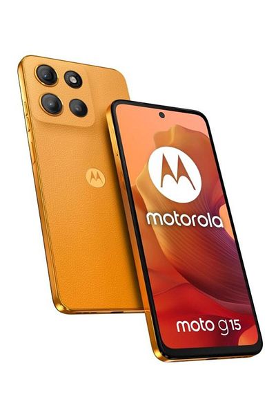 Motorola Moto G15 Smartphone, 8GB RAM, 256GB, Helio G81, 6.72" IPS LCD, Orange