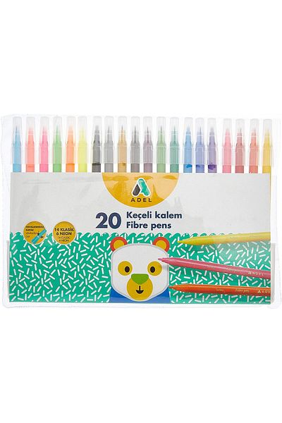 Adel 20 Pack Felt Tip Paint Pens