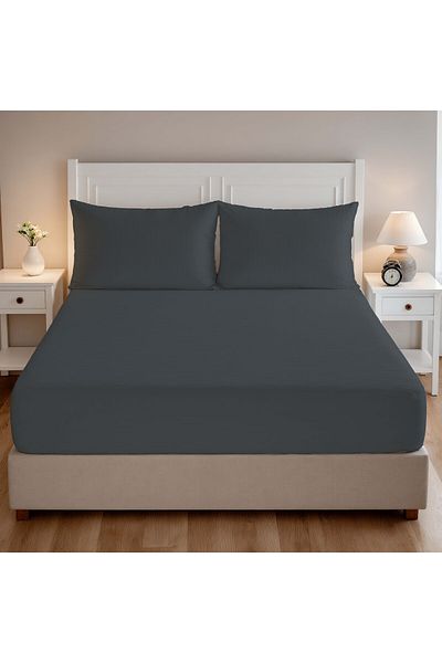 kesenegore Double Fitted Sheet Set 1 Fitted Sheet (160 X 200) 2 Pillowcases (50 X 70)