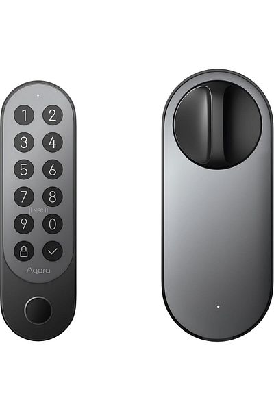 Aqara Smart Lock U200 Deadbolt Kit with Built-in Fingerprint Reader and Keypad-Black