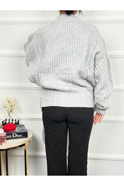 RACE FASHİON Women's Tie Detailed Knitwear Cardigan Rc8204