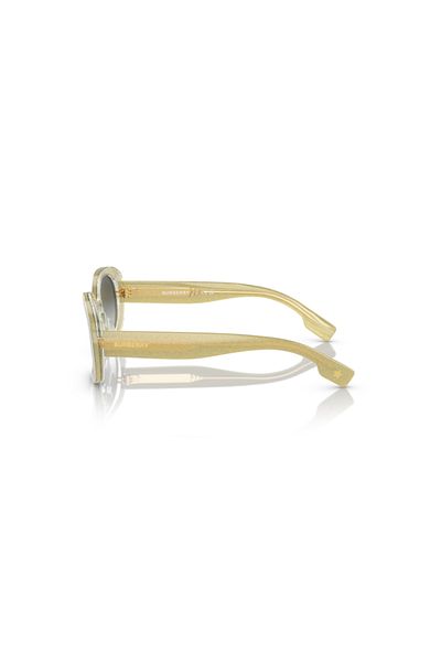 BURBERRY Women Oval Sunglasses- Jb 4339 - Lense Size:48mm - Gold/beige/transparent