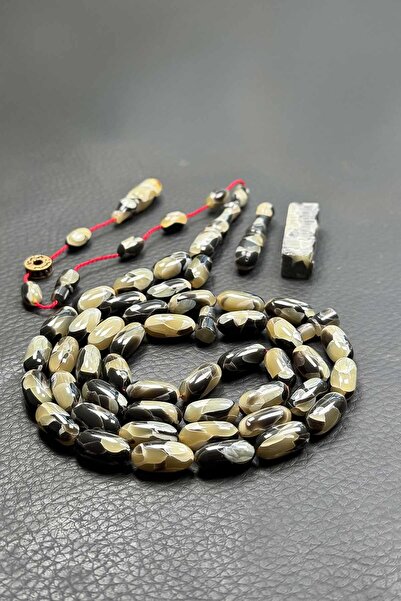 TESBİHKENTİ كبسولة مصنوعة يدويًا بشكل خاص، 45 حبة، مسبحة جالاليث العربية