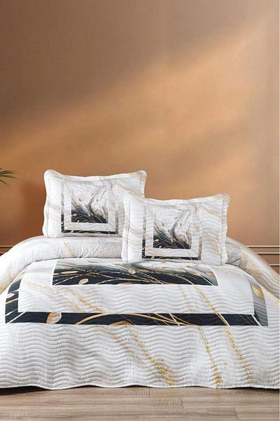Çeyiz Diyarı Jimba Printed Quilted Double Bedspread