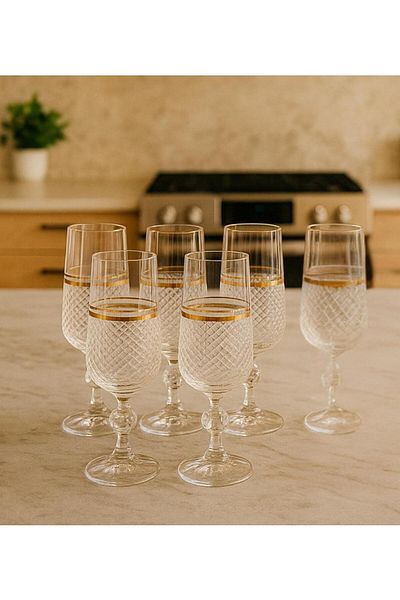 decovien 6 LI BOHEMIA كريستال طويل الحجم كوب قهوة