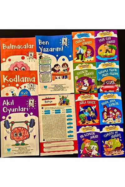 GENDAŞ ÇOCUK GENDAŞ - HİKAYE SETİ GÜLÜMSETEN MİNİ HİKAYELER (8 KİTAP + TESTLİ...