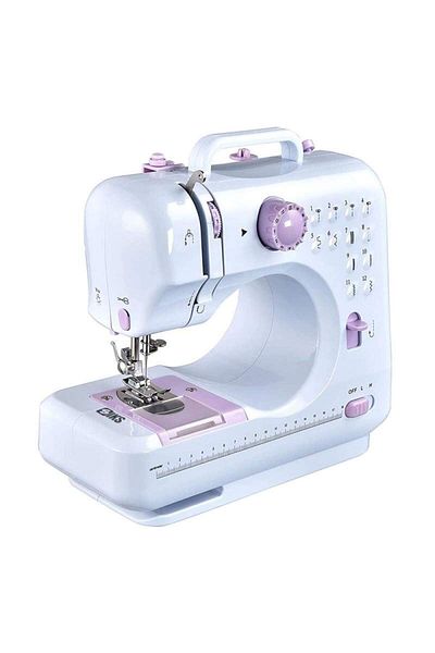 SIKS K1127 SIKS Sewing Machine, 12 Stitch Types, Power Supply Plug or Batteries, Accessories Included