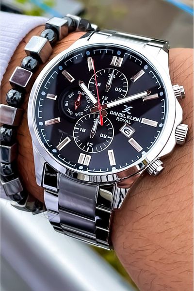Daniel Klein Brand Men's Watch Waterproof Steel 2025 New Model+Bracelet