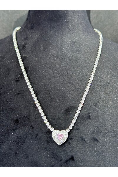 FASHİON JEWELRY Zerra Bella Su Yolu Aşk kolyasi taşlı Gümüş kaplama