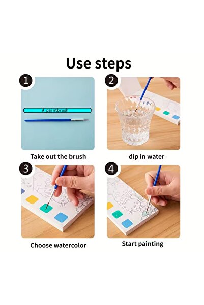 EyER Shoping sanrio kawaii sulu boyama posterleri fırçalı anahtarlıklı sulu b...