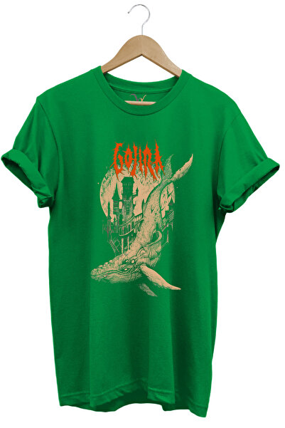 WİDİ Gojira Fishes Shark Music Printed 100% βαμβακερό μπλουζάκι με κανονική ε...