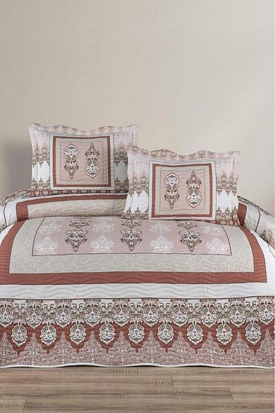 Çeyiz Diyarı Alina Printed Quilted Double Bedspread