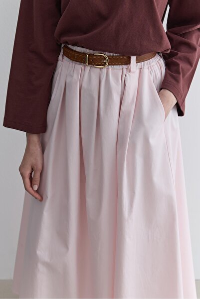 Fahhar Gathered Skirt Pink