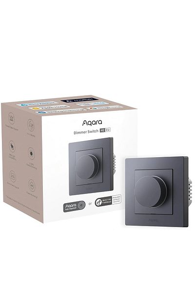 Aqara Dimmer Switch H2 EU, Thread/Zigbee Protocol, Black