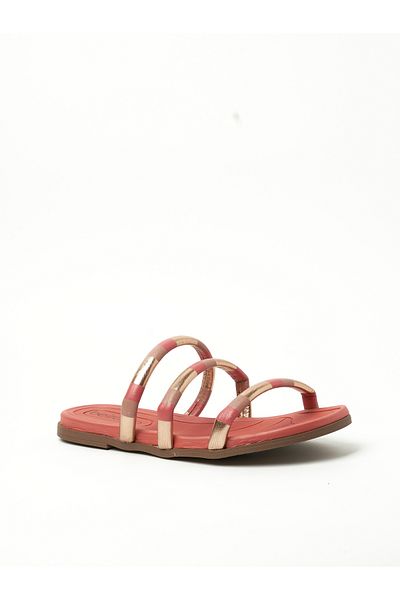 Beira Rio Ladies Flat Sandals Rose | Made In Brazil