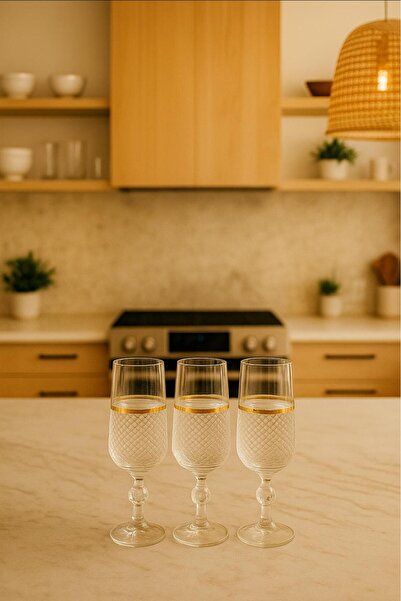 decovien 6 LI BOHEMİA CRYSTAL UZUN BOY KAHVE YANI BARDAĞI