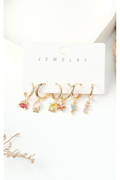 Jack Ferrero Steel Multi Women's Earrings