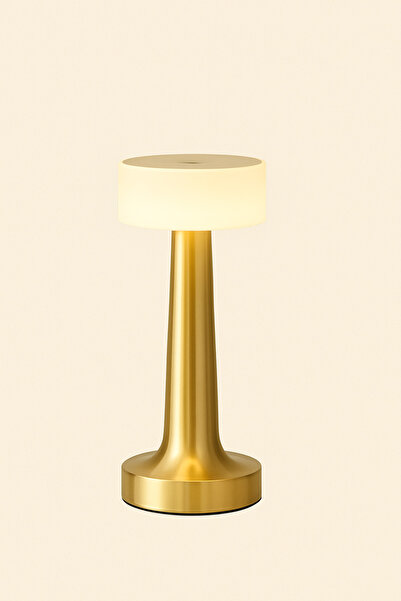 Mirilliahome Şarjlı Kablosuz Dokunmatik Masa Lambası 3 Işık Renkli Led Taşınabilir