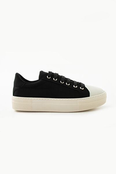 Siena Shoes Γυναικεία αθλητικά παπούτσια Nox με κορδόνια, μαύρα