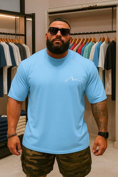 BENROMA 1 tricou este un cadou pentru achiziții de 6 și mai sus în coș - tricou imprimat unisex de mărime mare