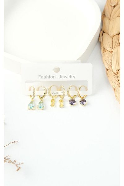 Jack Ferrero Steel Multi Women's Earrings