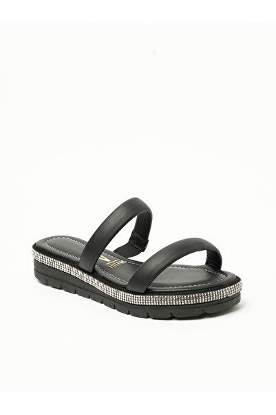 VİZZANO صندل فيزانو مريح للسيدات باللون الأسود | صنع في البرازيل