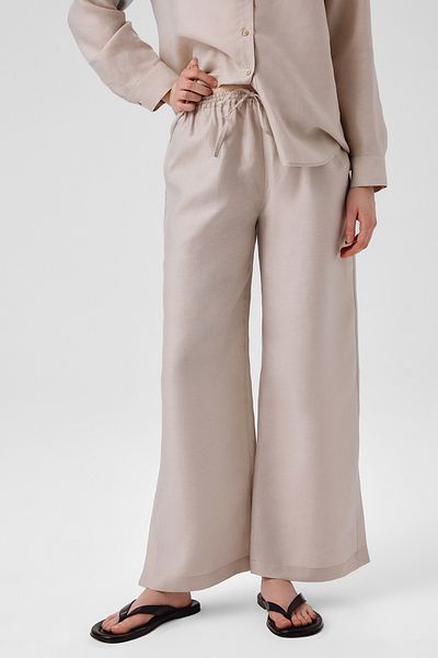Triko Mısırlı Women's Stone Leg Slit Trousers