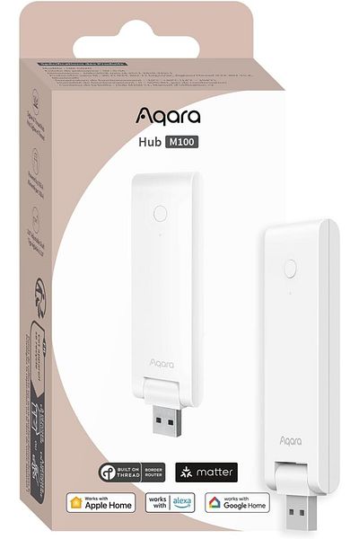 Aqara Smart Hub M100 for Home Automation, Matter Controller, Thread Border Router, Features Aqara Zi