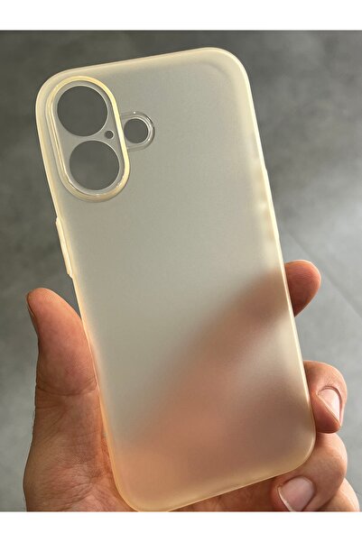 EDELFU iPhone 16 ince (0.03mm) Hafif Koruyucu Slim Kapak Mat Doku Yumuşak Kılıf
