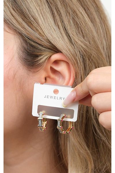 Jack Ferrero Steel Multi Women's Earrings