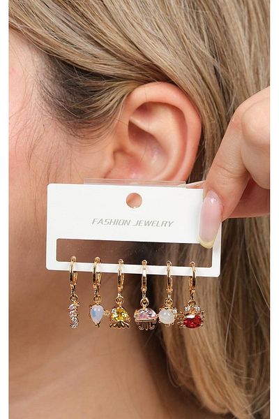 Jack Ferrero Steel Multi Women's Earrings