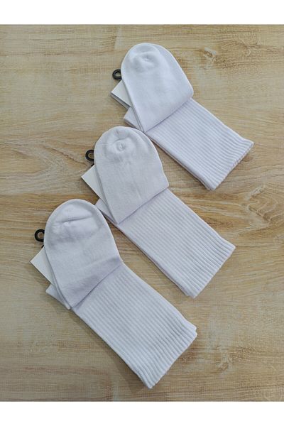 ÜNLÜ ÇORAP 3 Pairs Tennis Sport Coton Seamless Washable Perfumed 41-44