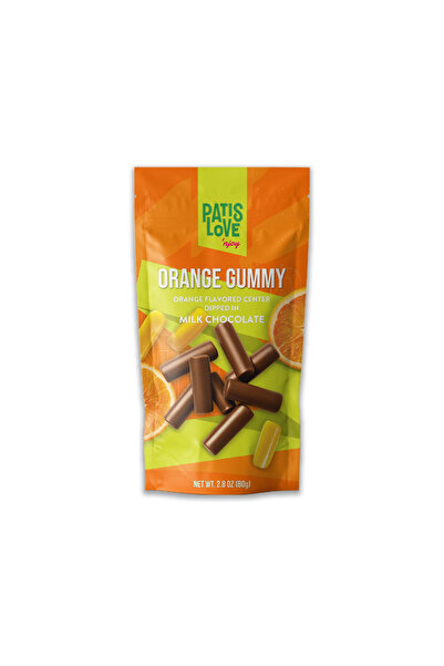 Patiswiss Patislove Sütlü Çikolata Kaplı Portakallı Yumuşak Şekerleme, 80G