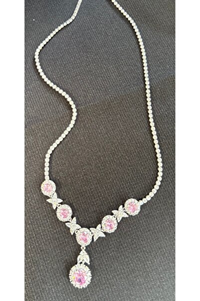 FASHİON JEWELRY Zerra Bella Gümüş Kaplama Taşlı Kolye