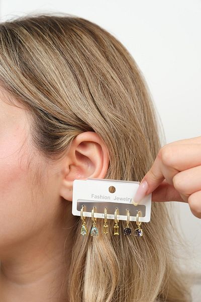 Jack Ferrero Steel Multi Women's Earrings