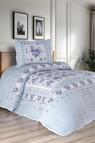 Çeyiz Diyarı Orenda Printed Quilted Single Bedspread