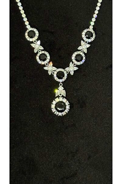 FASHİON JEWELRY Zerra Bella Gümüş Kaplama Taşlı Kolye