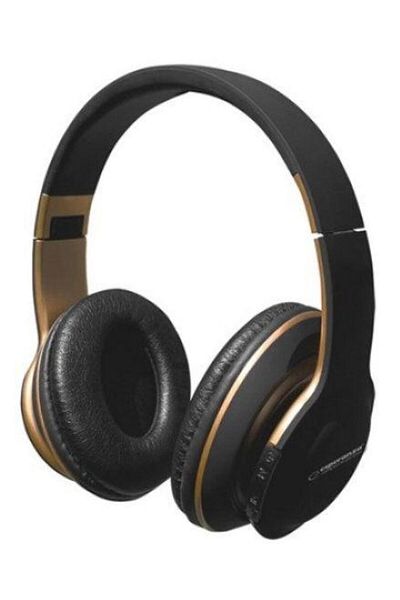 ESPERANZA Esperanza Shange Stereo Headphones, bluetooth, foldable, microphone (Black/Gold)