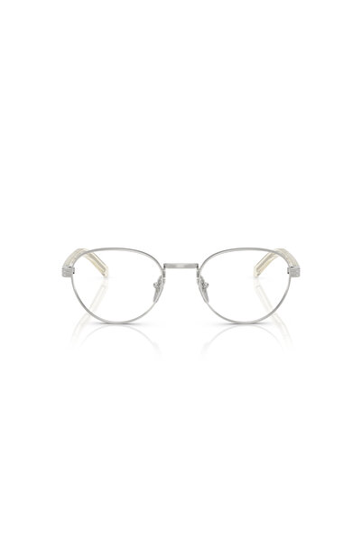 Prada Woman Round Eyeglasses- Pr B53v - Lense Size:51mm - Pale Gold