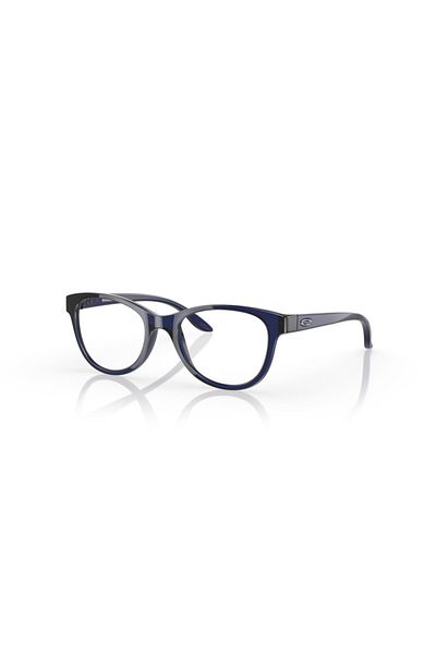 Oakley Youth Rx Woman Round Eyeglasses- Oo 8022 - Lense Size:46mm - Polished Transparent Brick Red