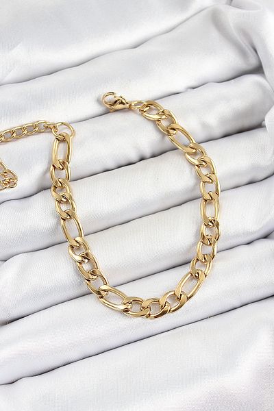 callerrons accessories Gold Color Thick Chain Men's Bracelet - Ebj250620W35769