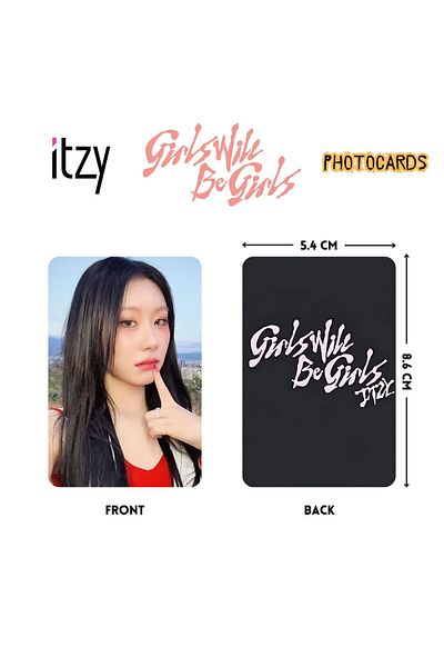 Kpop Dünyasi Itzy'' Girls Will Be Girls'' Pob Photocards