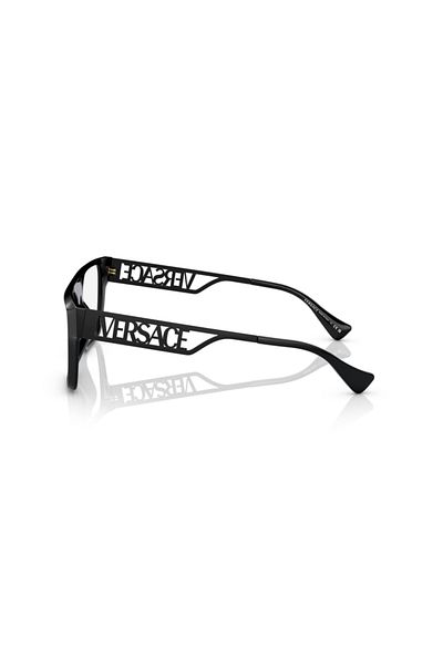 Versace Man Rectangle Eyeglasses- Ve 3326u - Lense Size:55mm - Black