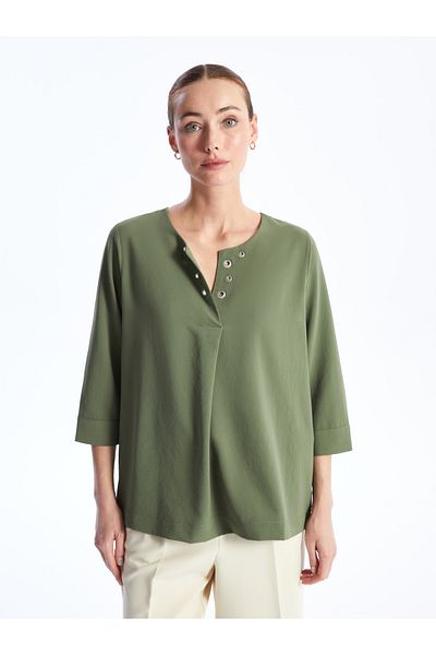 LC Waikiki Γυναικεία μπλούζα Leak Collar Plain Aerobin