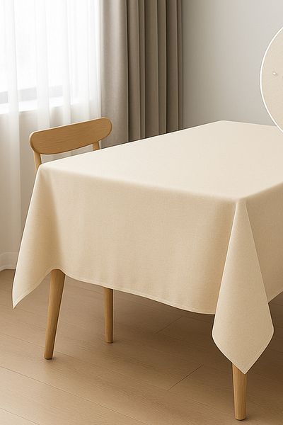 KAMİZ Duck Fabric Table Cloth - Water and Stain Repellent |   Durable, Modern Design