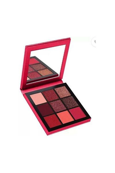 huitich 9 Shades of Eye Shadow Palette with Mirror Red