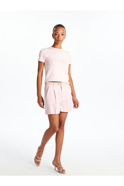 LC Waikiki Women's Shorts with Belted Waist